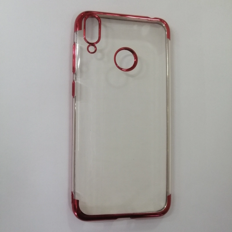 Чехол прозрачный, силиконовый, с окантовкой на Honor 8C