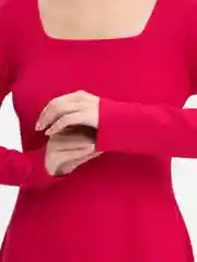 Фуксия платье лапша в рубчик повседневное весна лето