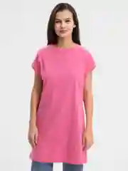 Конфетный туника женская, футболка удлиненная, сорочка ночная женская