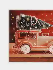 Бордовый открытки "С Новым Годом 2025" 10x15cm