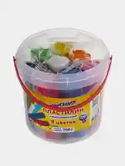 Пластилин в ведерке ЮНЛАНДИЯ, 8 цветов, 700 г