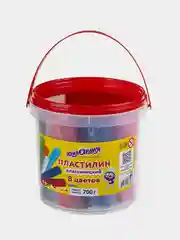 Пластилин в ведерке ЮНЛАНДИЯ, 8 цветов, 700 г