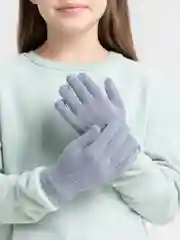 Розовый перчатки детские зимние вязаные