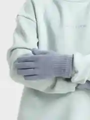 Розовый перчатки детские зимние вязаные
