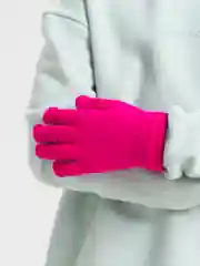 Алый перчатки детские зимние вязаные