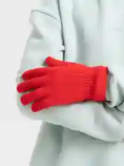 Красный перчатки детские зимние вязаные