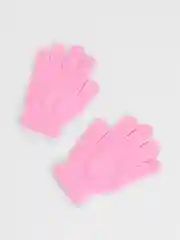 Розовый перчатки детские зимние вязаные