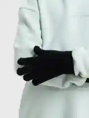 Розовый перчатки детские зимние вязаные