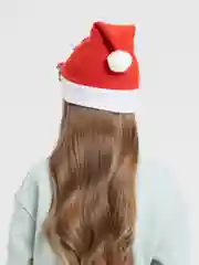 Разноцветный шапка новогодняя