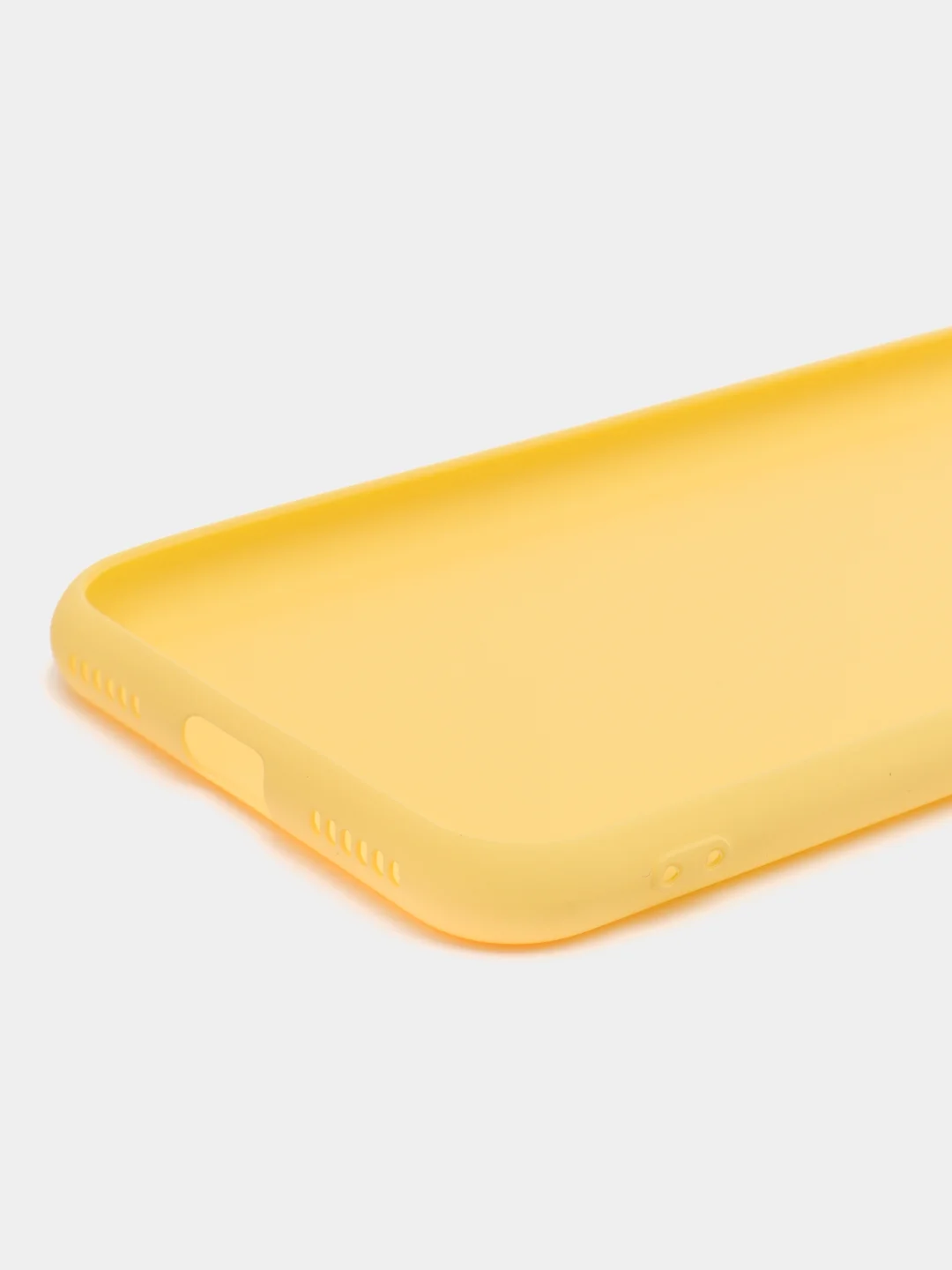 Желтый силиконовый чехол Samsung A10, A40, A60, A70, M40, Huawei Honor 9X, 8A, 8S, 9S, P30 Lite