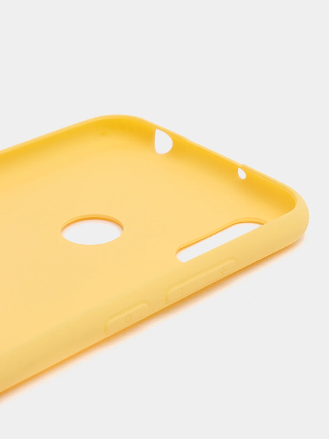Желтый силиконовый чехол Samsung A10, A40, A60, A70, M40, Huawei Honor 9X, 8A, 8S, 9S, P30 Lite