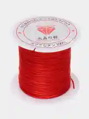 Красный леска цветная эластичная для плетения, вышивки и бисера