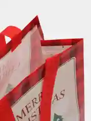 Алый подарочный пакет Новогодний, Рождественская крафт коробка для упаковки новогоднего подарка