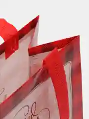 Коралловый подарочный пакет Новогодний, Рождественская крафт коробка для упаковки новогоднего подарка