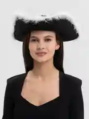 Белый шляпы карнавальные, шляпа гангстера, пиратка, треуголка
