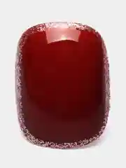 Бордовый накладные ногти с дизайном