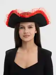 Красный шляпы карнавальные, шляпа гангстера, пиратка, треуголка