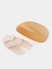 Бронзовый накладные ногти, с дизайном