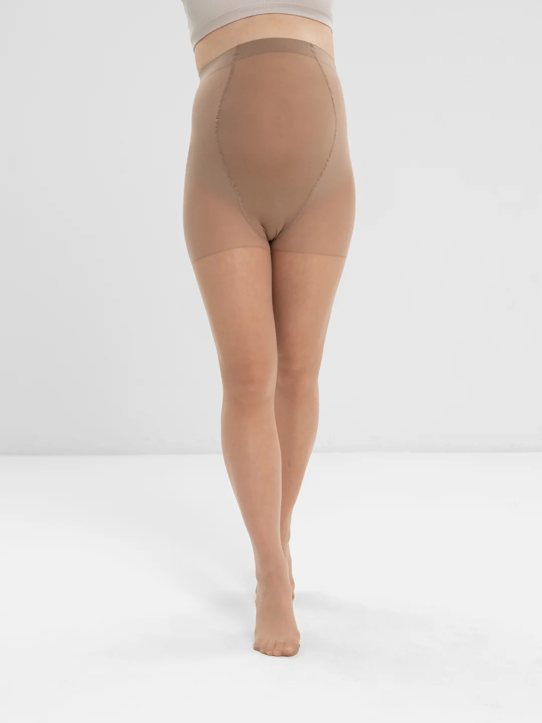 Карамельный колготки для беременных Giulia Mama 40 Free