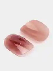 Коралловый накладные ногти, с дизайном