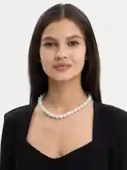 Белый бусы из искусственного жемчуга, 12 мм