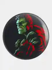 Алый значок, пин на одежду "Супергерои Marvel", 37 мм., круглый, металлический