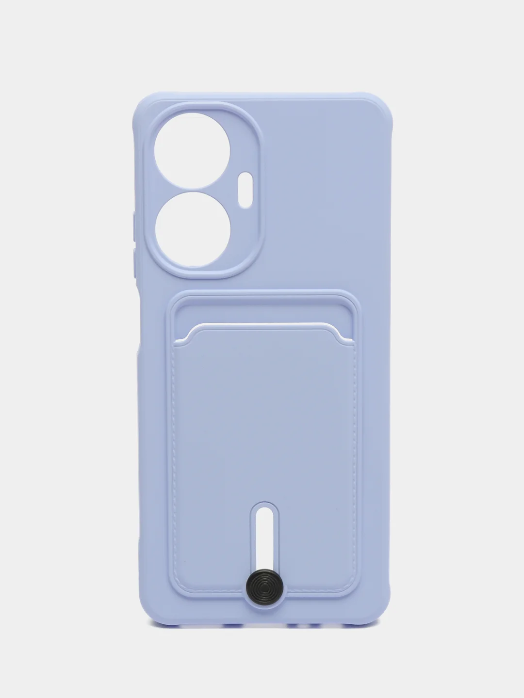Силиконовый чехол для Realme C55 (Реалми С55), с карманом для карт, прозрачный