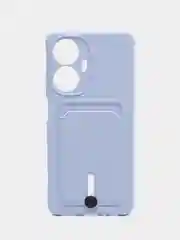 Силиконовый чехол для Realme C55 (Реалми С55), с карманом для карт, прозрачный