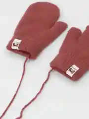 Медный детские зимние варежки, на веревке, с подкладом