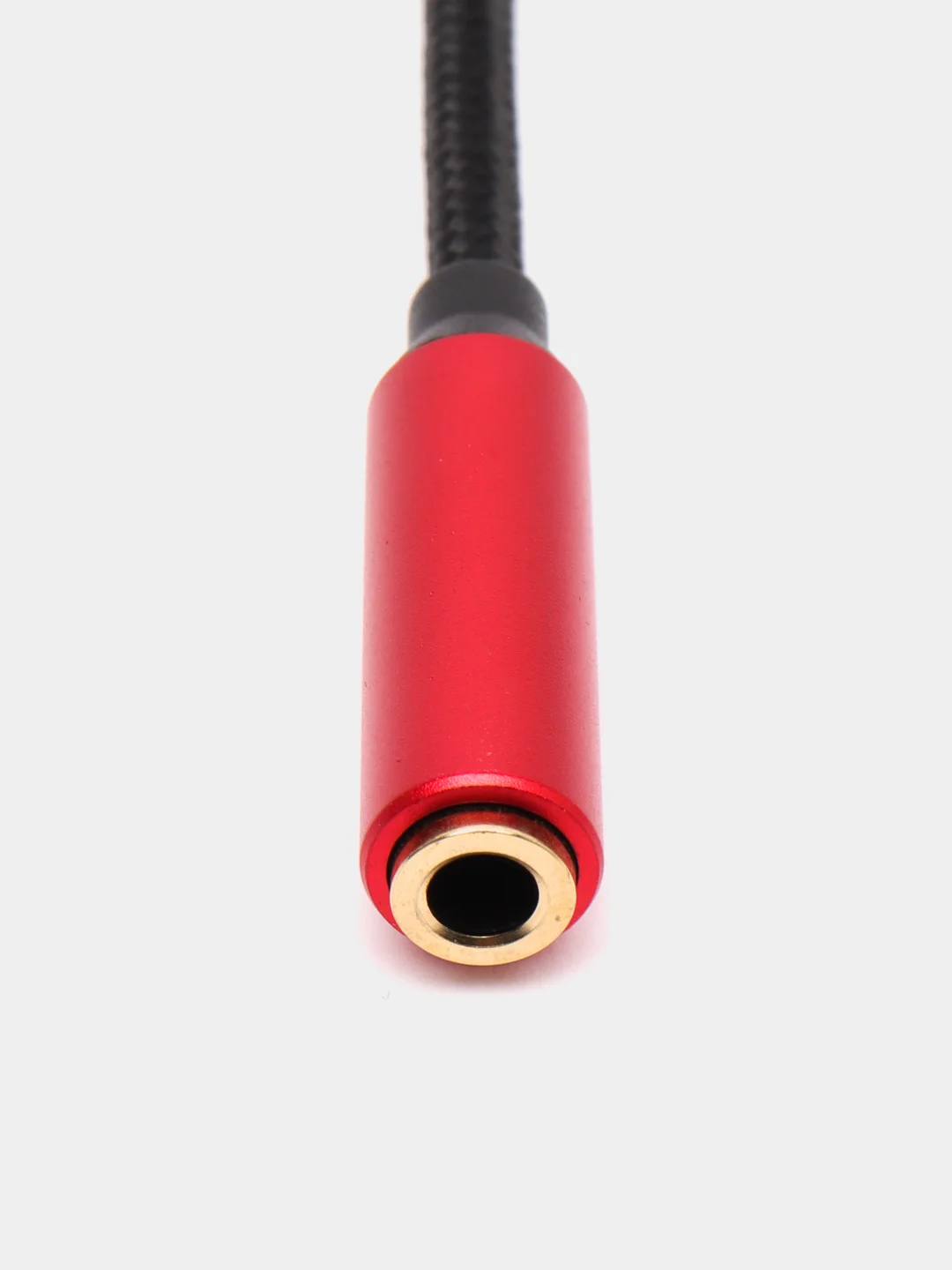 Красный адаптер, кабель-переходник, USB Type-C на AUX, 3.5 мм
