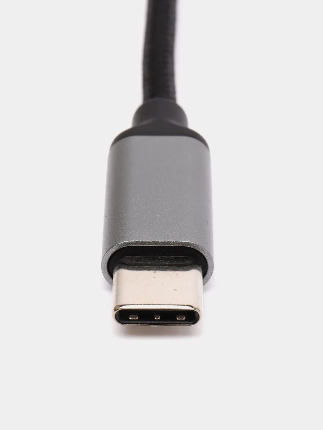 Серый адаптер, кабель-переходник, USB Type-C на AUX, 3.5 мм