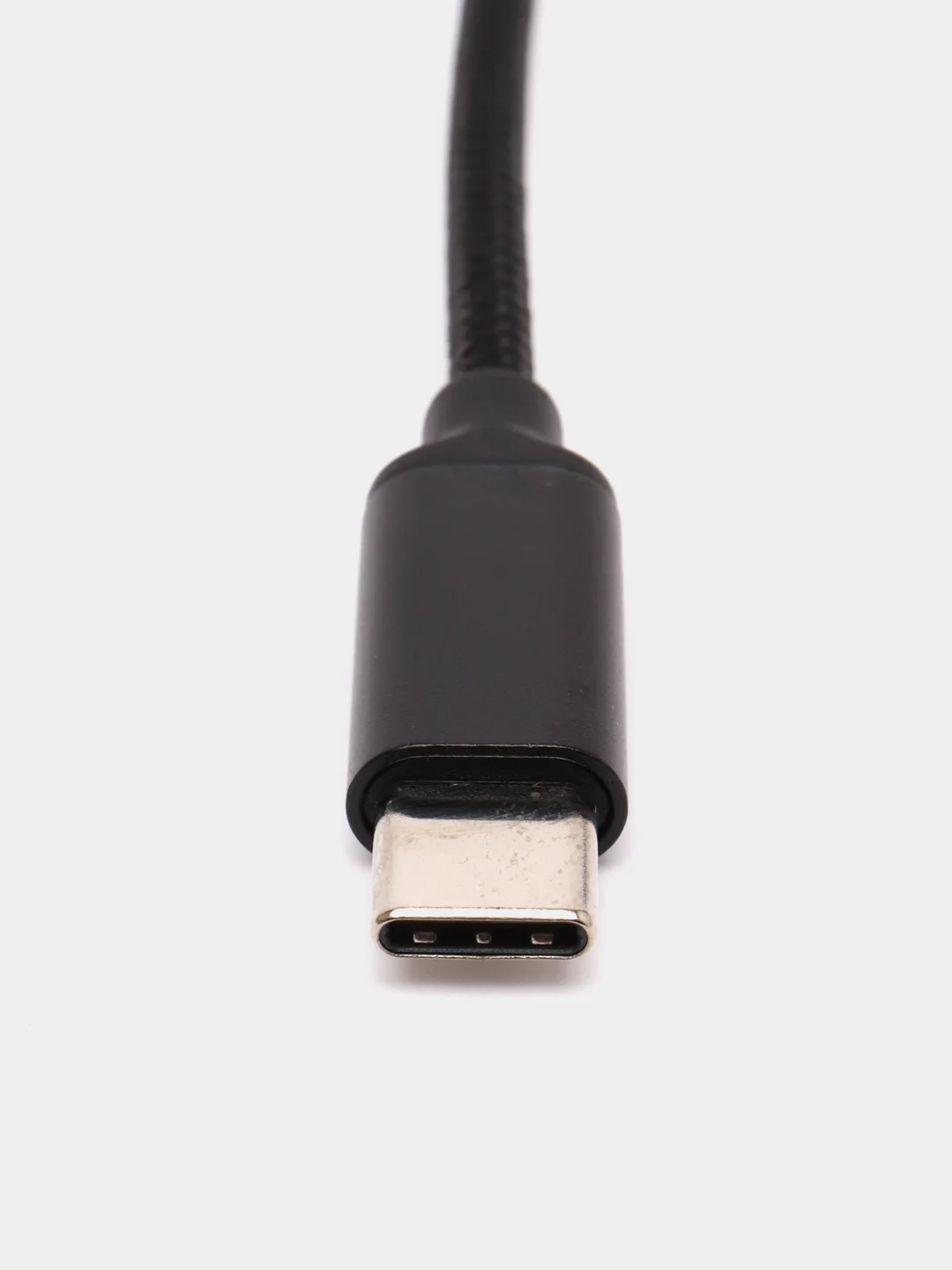 Черный адаптер, кабель-переходник, USB Type-C на AUX, 3.5 мм