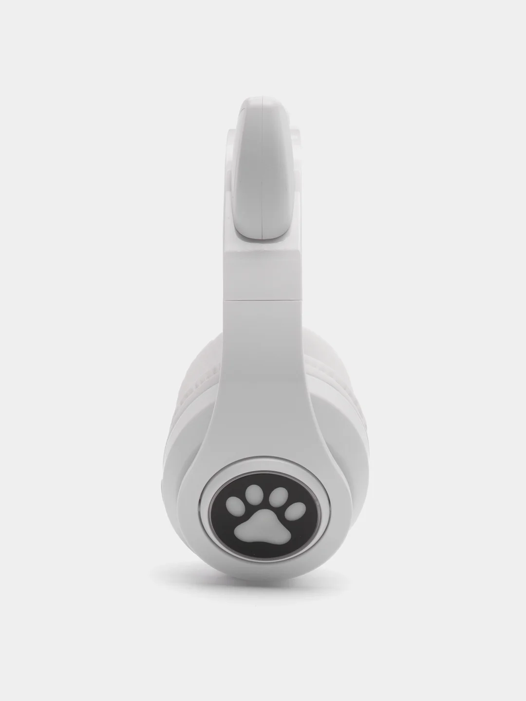 Белый наушники детские Cat Ear беспроводные, светящиеся, с ушками