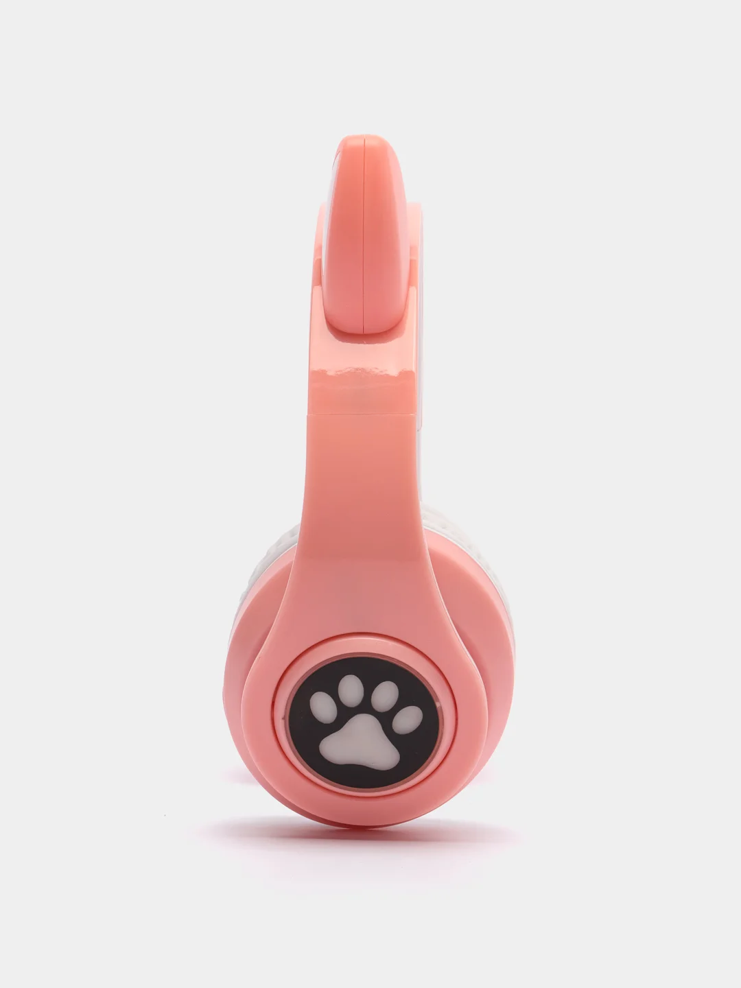 Розовый наушники детские Cat Ear беспроводные, светящиеся, с ушками