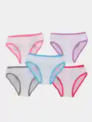 Бордовый трусы детские, для девочки, 5 штук