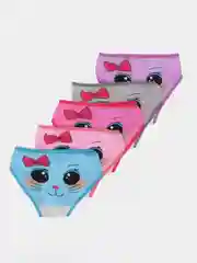 Бордовый трусы детские, для девочки, 5 штук