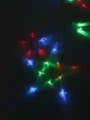 Белый светодиодная LED гирлянда-занавес "Звезда"
