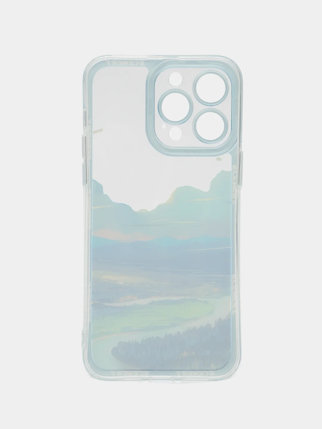 Голубой чехол для iPhone 11, 12, 13, 14, 15 Pro Max Plus, с принтом, защитой камеры