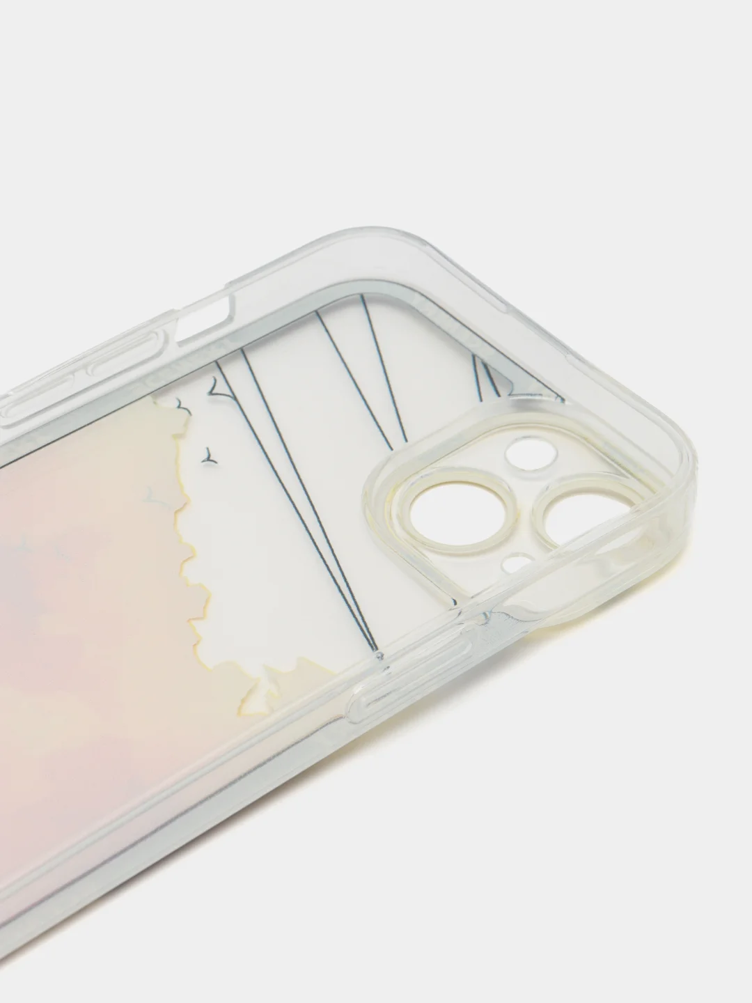 Желтый чехол для iPhone 11, 12, 13, 14, 15 Pro Max Plus, с принтом, защитой камеры