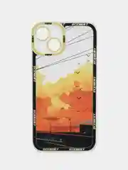 Желтый чехол для iPhone 11, 12, 13, 14, 15 Pro Max Plus, с принтом, защитой камеры