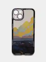 Пурпурный чехол для iPhone 11, 12, 13, 14, 15 Pro Max Plus, с принтом, защитой камеры