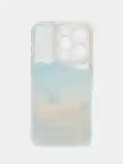 Синий чехол для iPhone 11, 12, 13, 14, 15 Pro Max Plus, с принтом, защитой камеры