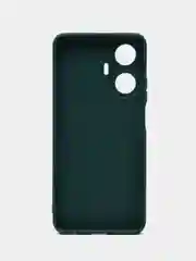 Тёмно-зелёный чехол Realme C55, Реалми С55, силиконовый, матовый