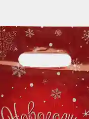 Алый пакет полиэтиленовый, новогодний, 2 размера