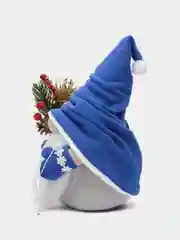 Синий новогодняя игрушка гном, скандинавский гном, интерьерный гном