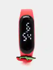 Вишнёвый часы детские, наручные, электронные, с героями мультфильмов и фруктами