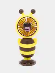 Настольный вентилятор Пчелка, с RGB подсветкой и подставкой для телефона
