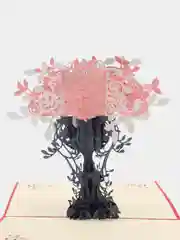Открытка трехмерная, объемная "Цветущее дерево 3D", 15 х 15 см