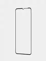 Прозрачный стекло для Honor X5 Plus, защитное, BROSCORP, с олеофобным покрытием и черной рамкой