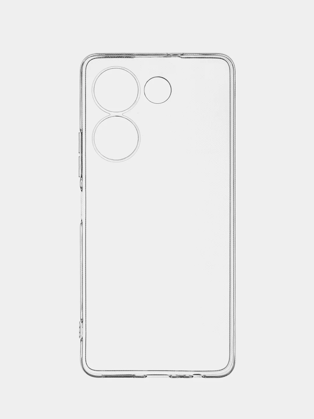 Прозрачный чехол для Tecno Camon 20, 20 Premier силиконовый BROSCORP с защитой камер и от прилипания